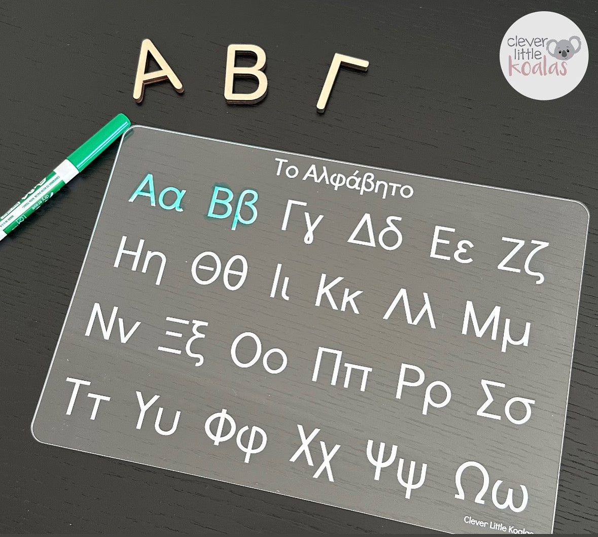 Acrylic Alphabet Tracing Board