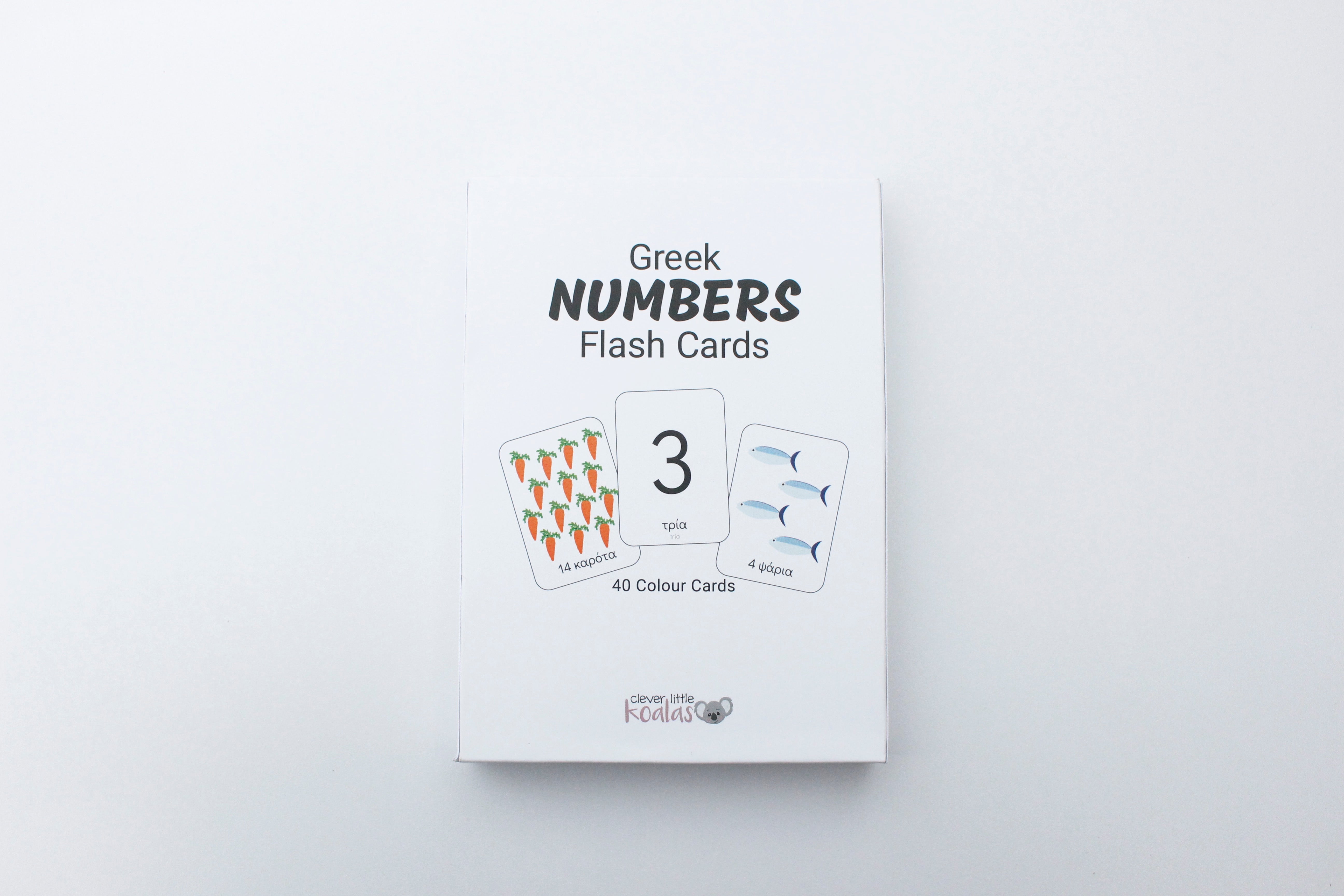 Greek Numbers Flash Cards