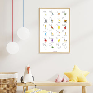 Greek Alphabet Poster